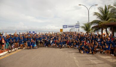 Albras promove Pedalaço em Família, em Barcarena, como parte das celebrações dos 40 anos da companhia